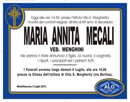 Maria Annita Mecali (VT) 